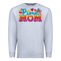 Heather Grey Proud Mom Lesbian Premium Sweatshirt - BundleAndBundleShop