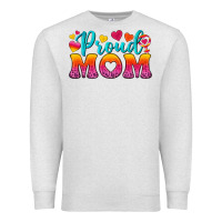 Oatmeal Heather Proud Mom Lesbian Premium Sweatshirt - BundleAndBundleShop