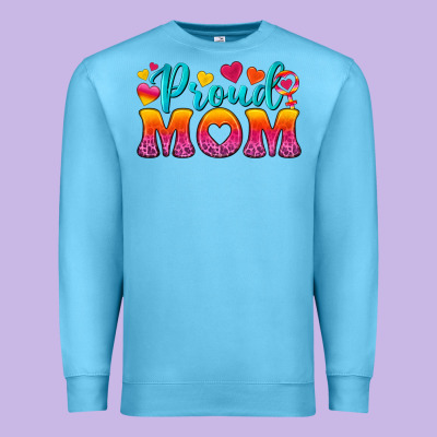 Proud Mom Lesbian Premium Sweatshirt Designed By Bundleandbundleshop