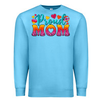 Ocean Blue Proud Mom Lesbian Premium Sweatshirt - BundleAndBundleShop