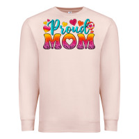 Pale Pink Proud Mom Lesbian Premium Sweatshirt - BundleAndBundleShop