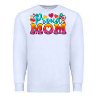 White Proud Mom Lesbian Premium Sweatshirt - BundleAndBundleShop