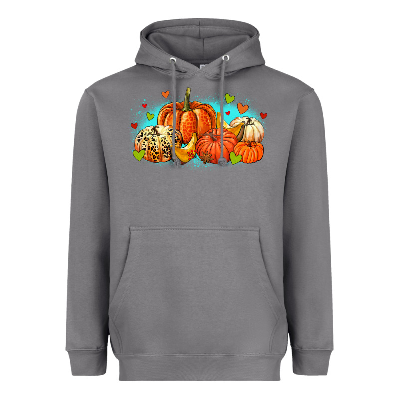 Thankful Pumpkins Heavyweight Hoodie by MaliasSmallBusiness | Teevron