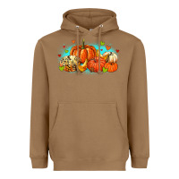Toasted Coconut thankful pumpkins Heavyweight Hoodie - MaliasSmallBusiness