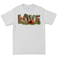 Dove Grey love camping Premium Tee - texasbilliewilder