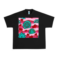 Black valentines day turquoise gemstone  and hearts Urban Heavy Tee - BundleAndBundleShop