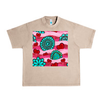 French Oak valentines day turquoise gemstone  and hearts Urban Heavy Tee - BundleAndBundleShop