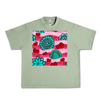 Oil Green valentines day turquoise gemstone  and hearts Urban Heavy Tee - BundleAndBundleShop