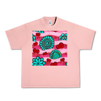 Salmon valentines day turquoise gemstone  and hearts Urban Heavy Tee - BundleAndBundleShop
