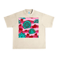 Sandshell valentines day turquoise gemstone  and hearts Urban Heavy Tee - BundleAndBundleShop