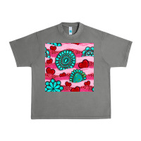 Tornado valentines day turquoise gemstone  and hearts Urban Heavy Tee - BundleAndBundleShop