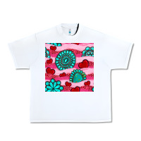 White valentines day turquoise gemstone  and hearts Urban Heavy Tee - BundleAndBundleShop