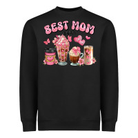 Black best mom ever floral coffee cups Heavyweight Sweatshirt - JahusDesignShop