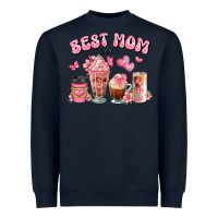 Navy best mom ever floral coffee cups Heavyweight Sweatshirt - JahusDesignShop
