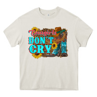 Cream cowgirls don't crty boots hat sunflowers Heavy Core Tee - Artiststas