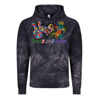 Cloud Black peace love autism Vintage Hoodie - SublimationCraftShop