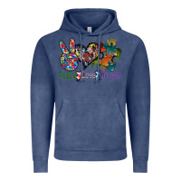 Vintage Denim peace love autism Vintage Hoodie - SublimationCraftShop