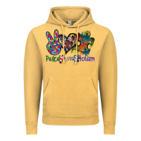 Vintage Mustard peace love autism Vintage Hoodie - SublimationCraftShop