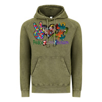 Vintage Olive peace love autism Vintage Hoodie - SublimationCraftShop