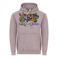 Vintage Zinc peace love autism Vintage Hoodie - SublimationCraftShop
