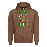 Chestnut one lucky heifer Zipper Hoodie - MaliasSmallBusiness