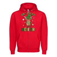 Red one lucky heifer Zipper Hoodie - MaliasSmallBusiness