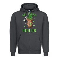 Smoke one lucky heifer Zipper Hoodie - MaliasSmallBusiness