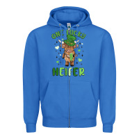True Royal one lucky heifer Zipper Hoodie - MaliasSmallBusiness