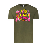 Vintage Olive breast cancer go fight cure softball Vintage Tee - JahusDesignShop
