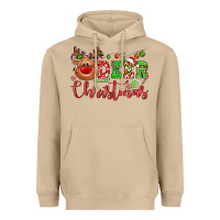 Mushroom Deer Christmas reindeer Heavyweight Hoodie - NancyCooperArtShop