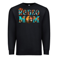 Black Western Rodeo Mom Premium Sweatshirt - BundleAndBundleShop