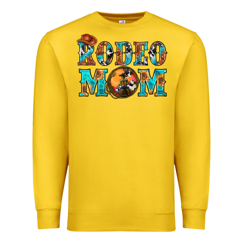 Western Rodeo Mom Premium Sweatshirt by BundleAndBundleShop | Teevron