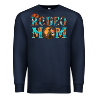Navy Western Rodeo Mom Premium Sweatshirt - BundleAndBundleShop