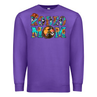 Purple Western Rodeo Mom Premium Sweatshirt - BundleAndBundleShop