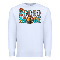 White Western Rodeo Mom Premium Sweatshirt - BundleAndBundleShop