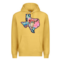 Antique Gold Texas Boho Bull Skull Premium Hoodie - Bettercallsaul