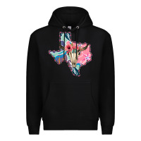 Black Texas Boho Bull Skull Premium Hoodie - Bettercallsaul