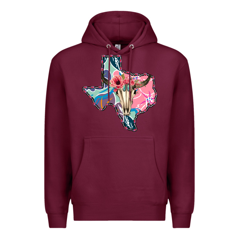 Texas Boho Bull Skull Premium Hoodie by Bettercallsaul | Teevron