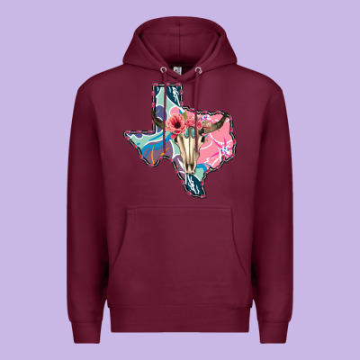 Texas Boho Bull Skull Premium Hoodie Designed By Bettercallsaul