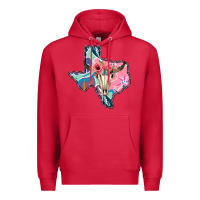 Cardinal Texas Boho Bull Skull Premium Hoodie - Bettercallsaul