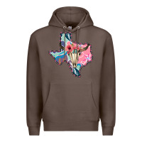 Coffee Texas Boho Bull Skull Premium Hoodie - Bettercallsaul