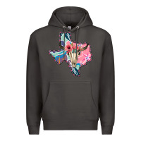 Smoke Texas Boho Bull Skull Premium Hoodie - Bettercallsaul