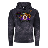 Cloud Black Halloween Truck Vintage Hoodie - CowhideDigitalArt