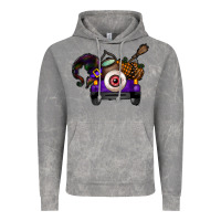 Cloud Rock Halloween Truck Vintage Hoodie - CowhideDigitalArt