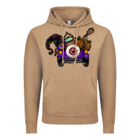 Vintage Coffee Halloween Truck Vintage Hoodie - CowhideDigitalArt
