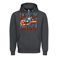 Smoke howdy america Zipper Hoodie - MaliasSmallBusiness