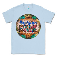 Dusty Blue american babe Classic Tee - Artiststas