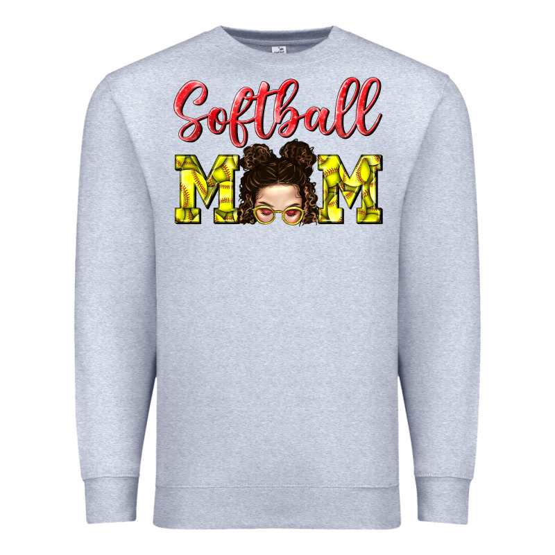 Softball Mom Premium Sweatshirt by BundleAndBundleShop | Teevron