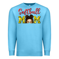 Ocean Blue Softball Mom Premium Sweatshirt - BundleAndBundleShop