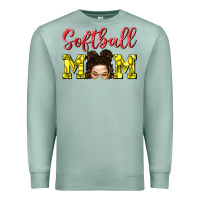 Seafoam Softball Mom Premium Sweatshirt - BundleAndBundleShop